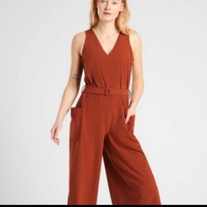 Athleta rust colored Sarasota jumpsuit, L